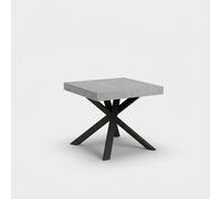 ProduceShop - Mesa extensible cuadrada moderna 90×90-194 Clerk Gray