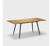ProduceShop - Mesa extensible rectangular de madera y metal 80x140/180cm Sahra