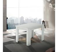 ProduceShop - Mesa para comedor extensible 90-180x90cm de diseño madera blanca Jesi Liber Wood