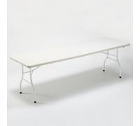 ProduceShop - Mesa plegable 242x76 para jardín y camping rectangular MULHACÉN