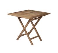ProduceShop - Mesa plegable de exterior de madera de teca 80x80 cm Vulcano