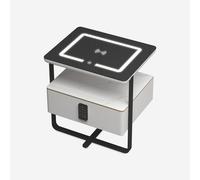ProduceShop - Mesita de noche con carga inalámbrica, luz led y cajón Klaas