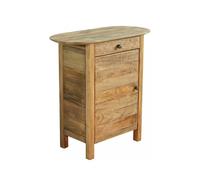 ProduceShop - Mesita de noche de madera con puerta y cajón Farran