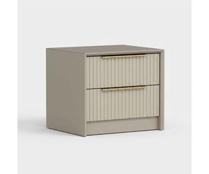 ProduceShop - Mesita de noche moderna de 2 cajones de madera para dormitorio Kale Luxe