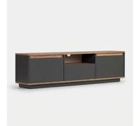 ProduceShop - Móvil TV de apoyo con puertas y compartimentos de 160 cm Sentinel Black