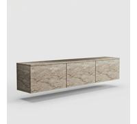 ProduceShop - Mueble de TV suspendido iluminado moderno 160 cm en melamina Neon