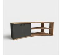 ProduceShop - Mueble esquinero para TV con puertas y estantes Termera