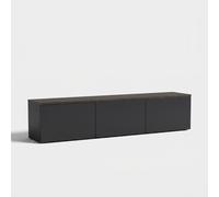 ProduceShop - Mueble flotante para TV con LED y puertas 160 cm Neon V2 Anthracite