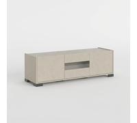 ProduceShop - Mueble para TV 3 puertas 130x40x40 moderno para sala de estar Riflesso Beige