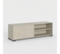 ProduceShop - Mueble para TV de diseño moderno con vano abierto y estantes 150x40x40 Lumina Beige