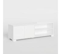 ProduceShop - Mueble para TV de diseño moderno con vano abierto y estantes 150x40x40 Lumina Bright white