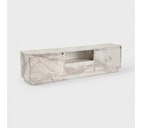 ProduceShop - Mueble para TV de pie con 3 puertas abatibles 160x29cm Vanguard White marble effect