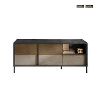 ProduceShop - Mueble para TV de salón diseño moderno 2 puertas 1 cajón 156x40x64cm Saban Beige