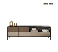 ProduceShop - Mueble para TV moderno de pie 205x40x44 cm con 2 puertas y cajón Jahn Beige