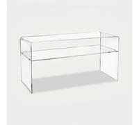 ProduceShop - Mueble para TV moderno de plexiglás transparente 33x100x50cm Visio