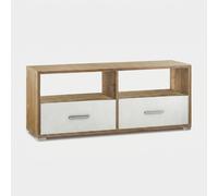 ProduceShop - Mueble TV bajo de salón con 2 cajones Double Brown