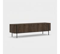 ProduceShop - Mueble TV moderno Herman con puertas y estantes Walnut