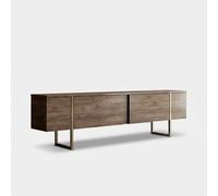 ProduceShop - Mueble TV suspendido de madera melamínica con patas de metal Luxe Noce Gold