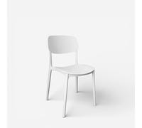 ProduceShop - Set de 30 sillas modernas de polipropileno para eventos, salón y jardín Rivena White