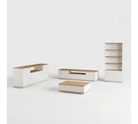 ProduceShop - Set de muebles de salón con mueble TV y librería Tenda