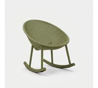 ProduceShop - Silla mecedora de polipropileno para interior y exterior Ibiza Dark green
