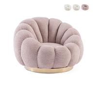 ProduceShop - Sillón giratorio de bou iseño moderno Bizzotto Florel Rose