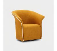 ProduceShop - Sillón giratorio tapizado en tela Siena Yellow