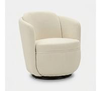 ProduceShop - Sillón giratorio tapizado en tela Torino Beige