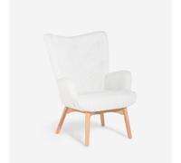 ProduceShop - Sillón moderno estilo bergere en tejido bou lanco Wani