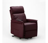 ProduceShop - Sillón Relax Reclinable Eléctrico de cuero polipiel Armalia Burgundy
