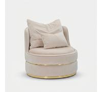 ProduceShop - Sillón tapizado en tela con cojines Paris Space Beige