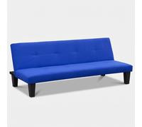 ProduceShop - Sofá cama 2 plazas microfibra con patas para casa y sala de espera Onice ProNTO LETTO Navy blue