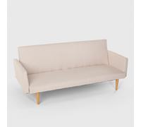 ProduceShop - Sofá cama clic clac de 3 plazas en tejido de diseño nórdico reclinable Perla Beige
