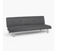 ProduceShop - Sofá cama de 3 plazas de tela para salón Larimar XL Dark gray