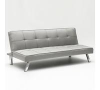 ProduceShop - Sofá cama de tejido 2 plazas diseño moderno Gemma clic-clac Gray
