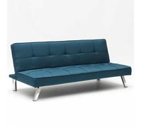 ProduceShop - Sofá cama de tejido 2 plazas diseño moderno Gemma clic-clac Navy blue