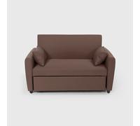 ProduceShop - Sofá cama extraíble de 2 plazas diseño moderno en tejido PORTO RICO Brown