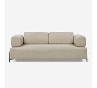 ProduceShop - Sofá modular de 3 plazas de diseño moderno por módulos con mesitas Diadema Beige
