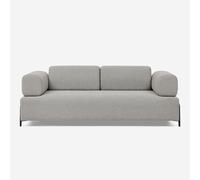 ProduceShop - Sofá modular de 3 plazas de diseño moderno por módulos con mesitas Diadema Light gray