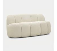 ProduceShop - Sofá pequeño tapizado de poliéster para salón Ball - Blanco Yellow