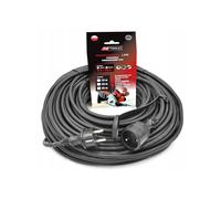 Professional 30m Power Extension Cable 3x2.5mm IP44 16A 4000W with CE certificate, suitable for outdoor use and high power devices, ideal as an electric cable or power outlet extender.