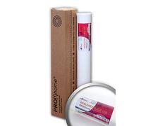 Profhome Papel Pintado Liso No Tejido 130g/m2, Velo de Renovación para Alisar Paredes y Cubrir Grietas, Pintable, Blanco Mate, 1 Rollo (18,75 m2), FSC® MIX CREDIT Nr. TSUD-COC-001718-KR