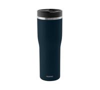 PROFINO Barista Thermo To Go - Taza térmica de 0,5 l, color azul, a prueba de fugas gracias al sistema de doble orificio, sin BPA, apta para lavavajillas, de acero inoxidable, taza térmica de café