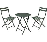 ProGarden KO-FF2000020: Juego de mesa y 2 sillas, color verde