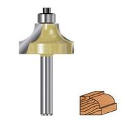 Projahn Fresa de cuartos con rodamiento de bolas D 31,75 mm, L 48,7 mm, L2 16,7 mm, VE: 1