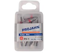Projahn Punta Phillips marcada de 1/4 pulgadas, número 1. 50 unidades, longitud de 25 mm, 1 unidad