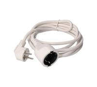 Prolongación de Manguera 3x1,5mm T/TL 4m Blanca, Ideal para Conexiones eléctricas y Aplicaciones en Exteriores.