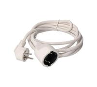 Prolongación de Manguera 3x1,5mm T/TL, 4m, Color Blanco - Ideal para conexión eléctrica y ampliación de circuitos.