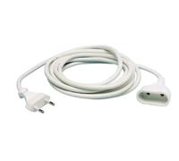 Prolongación de Manguera Blanca 4m 2x1mm F-Bright, Ideal para proyectos de jardinería y conexión de Equipos.