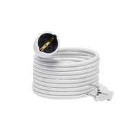 Prolongador de cable h05vv-f blanco 3 x 1,5 mm² 5 m